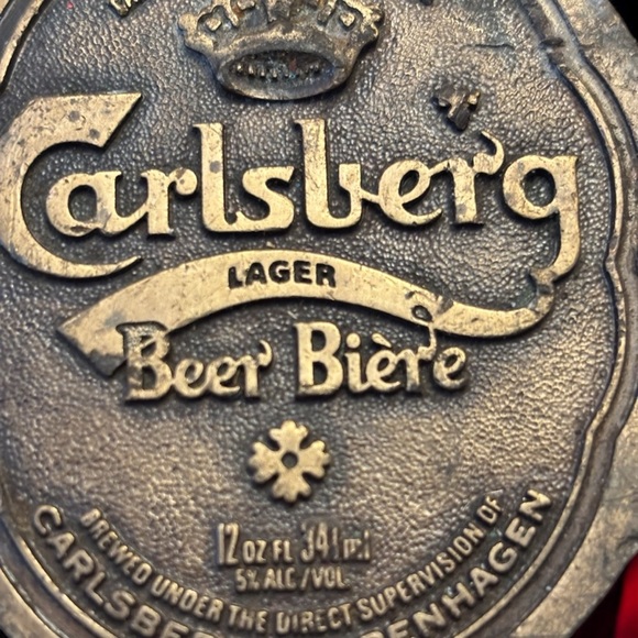 1978 Vintage Carlsberg Beer Belt Buckle/Bottle Opener. - Picture 3 of 11